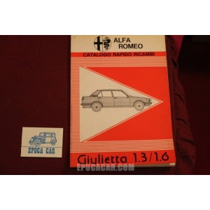 GIULIETTA 1,3 1,6    MECHANICS AND BODY SPARE PARTS CATALOGUE (1978)