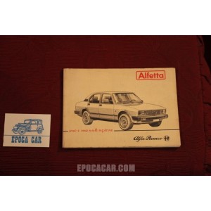 ALFETTA      USE AND SERVICE BOOK (1982)