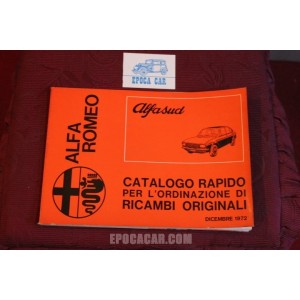 ALFASUD     CATALOGO RAPIDO PER RICAMBI ORIGINALI ( 1972)