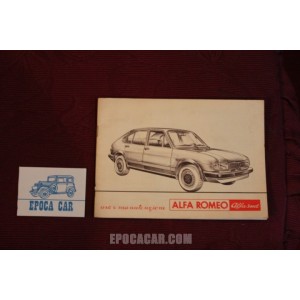 ALFASUD       USE AND SERVICE BOOK (1980)