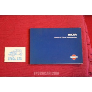 NISSAN MICRA   LIBRETTO USO E MANUTENZIONE (1996) IN ITALIANO