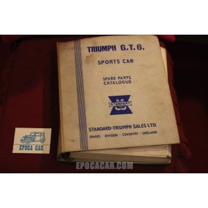 TRIUMPH  G. T. 6      SPARE PARTS CATALOGUE  IN ENGLISH  cover a little twisted and dirty.