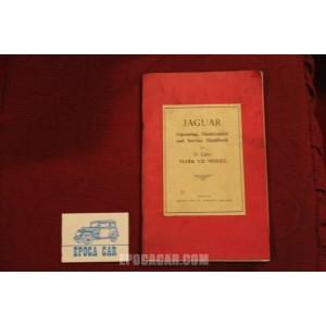JAGUAR MARK VII MODEL     OPERATING, MAINTENANCE AND SERVICE HANDBOOK (1954) IN ENGLISH ORIGINAL !!!