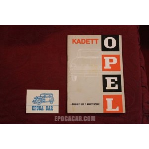 OPEL KADETT        USE AND SERVICE BOOK (1964) IN ITALIAN