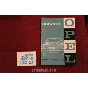 OPEL REKORD    USE AND SERVICE BOOK (1968) IN ITALIAN