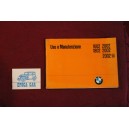 BMW 1600 2002 1802 2002 AUTOMATIC 2002 Tii   USE AND SERVICE BOOK (1973) IN ITALIAN