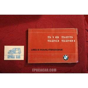BMW 518 520 525 528 i        USE AND SERVICE BOOK (1978) IN ITALIAN