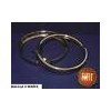PAIR OF HEADLAMP CHROME RINGS BALILLA 3 MARCE