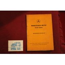 MERCEDES-BENZ TYP 220A    USE AND SERVICE BOOK (BETRIEBSANLEITUNG) (1955)  IN GERMAN  cover with same folds