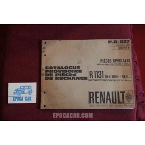 RENAULT FLORIDE E CARAVELL    (CATALOGO PROVVISORIO PEZZI DI RICAMBIO)(1964) MULTILINGUE