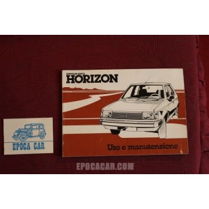 CHRYSLER-SIMCA  HORIZON      LIBRETTO USO E MANUTENZIONE   IN ITALIANO