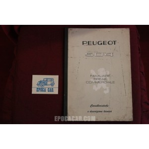 PEUGEOT 504  FAMILIARE-BREAK-COMMERCIALE   DATI TECNICI E CARATTERISTICHE (1971) IN ITALIANO