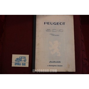 PEUGEOT 504 DIESEL   SPECIFICATIONS (1971) IN ITALIAN