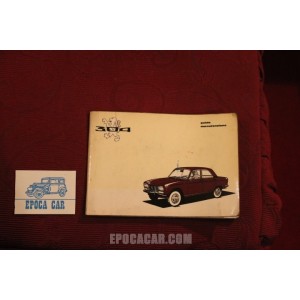 PEUGEOT 304     USE AND SERVICE BOOK (1973) IN ITALIAN