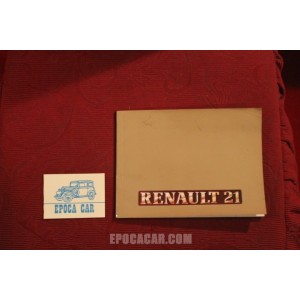 RENAULT 21     USE AND SERVICE BOOK   IN ITALIAN