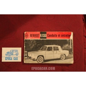 RENAULT  R 1130   CONDUITE ET ENTRETIEN (USE AND SERVICE BOOK) IN FRENCH mediocre condition