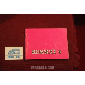 RENAULT 4    USE AND SERVICE BOOK   IN ITALIAN