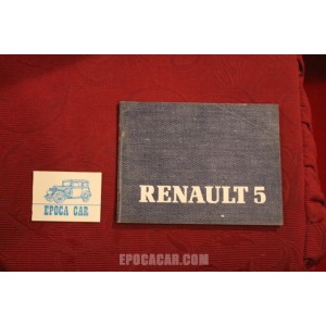 RENAULT 5    LIBRETTO USO E MANUTENZIONE (1985) IN ITALIANO