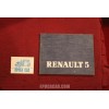 RENAULT 5   USE AND SERVICE BOOK (1985) IN ITALIAN