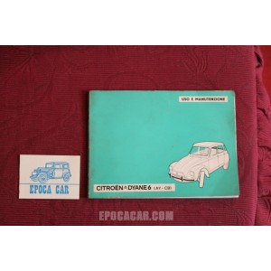 CITROEN DYANE6   LIBRETTO USO E MANUTENZIONE (1975) IN ITALIANO