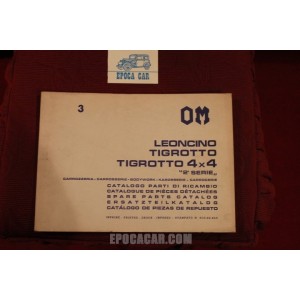 LEONCINO / TIGROTTO / TIGROTTO 4 X 4    BODY SPARE PARTS CATALOGUE (1971) MULTILINGUAL good condition