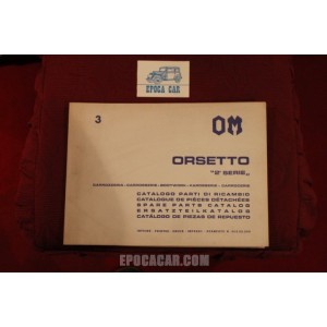 ORSETTO 2° SERIE    BODY SPARE PARTS CATALOGUE (1971) MULTILENGUAL good conditions