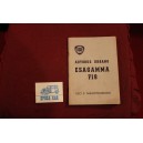 ESAGAMMA 718   URBAN BUS   USE AND SERVICE BOOK (1964) good condition