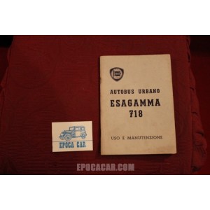 ESAGAMMA 718   URBAN BUS   USE AND SERVICE BOOK (1964) good condition