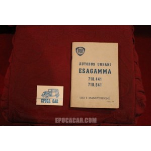 ESAGAMMA   718-441 AND 718-641   URBAN BUS   USE AND SERVICE BOOK (1° EDITION 1970) perfect conditions