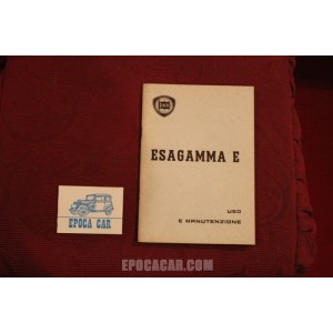 ESAGAMMA E   USE AND SERVICE BOOK (1°EDITION 1966) perfect condition