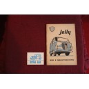 JOLLY    USE AND SERVICE BOOK (1° EDITION 1959) good condition