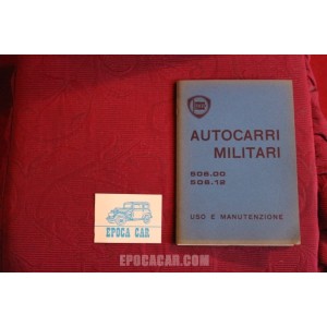 506.00    506.12     AUTOCARRI MILITARI   LIBRETTO USO E MANUTENZIONE (2° EDIZIONE 1965) buono stato