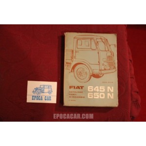 645 N / 650 N     SPARE PARTS CATALOGUE (4° EDITION 1966) good condition