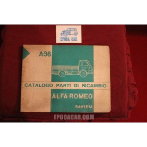 ALFA ROMEO / SAVIEM   A 38      CATALOGO PARTI DI RICAMBIO (1969) buono stato