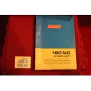 180 NC    BODY SPARE PARTS CATALOGUE (1°EDITION 1974) cover with defects