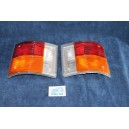 A112 2°S.   PAIR REAR TAILIGHTS (WITH RETRO)  WHITE BOARD  CARELLO