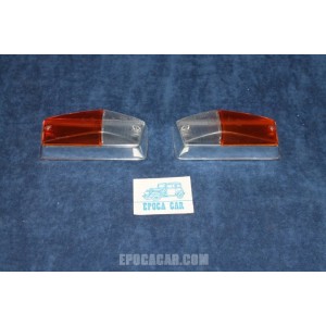 FULVIA ZAGATO 2°S.   PAIR BICOLORED LENSES FOR FRONT TAILIGHTS   CIBIE'