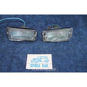 FULVIA ZAGATO.   PAIR FRONT LIGHTS WITH CLEAR GLASS   ALTISSIMO