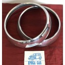 HEADLAMP RINGS IN ALUMINIUM PAIR