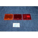 132 1°S.   LENSES ( 3 PIECES ) FOR REAR LEFT TAIL LIGHT   STARS