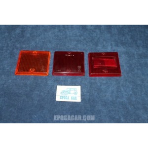132 1°S.   LENSES ( 3 PIECES ) FOR REAR LEFT TAIL LIGHTS   VERALUX