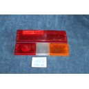 131 L-CL-SUPERMIRAFIORI   LENSES (2 PIECES) FOR REAR RIGHT TAIL LIGHT   CARELLO