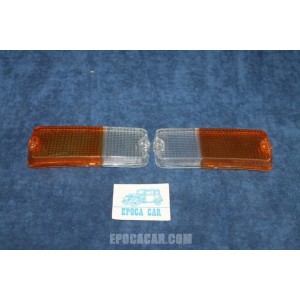 127-127 SPECIAL  COPPIA PLASTICHE BICOLORI PER FANALINI ANT.   LEART