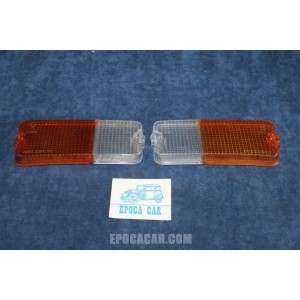 127-127 SPECIAL  PAIR BICOLORED LENS FOR FRONT LIGHTS   ARIC