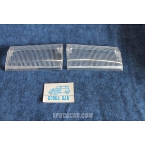 130 COUPE'  PAIR LENSES FOR FRONT LIGHTS   STARS