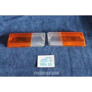 X 19 1°SERIE  COPPIA PLASTICHE PER FANALINO ANT. CARELLO