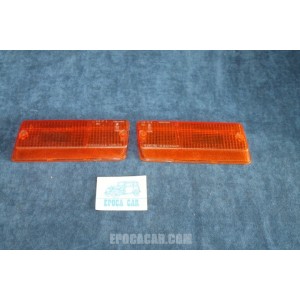 X 19  COPPIA PLASTICHE ARANCIONI PER FANALINI ANT. CARELLO