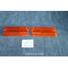 X 19  COPPIA PLASTICHE ARANCIONI PER FANALINI ANT. CARELLO