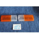 128 COUPE'   PAIR BICOLORED LENSES FOR FRONT LIGHTS   CABBIALUX