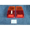 128 COUPE' S-SL  PAIR BICOLORED LENSES FOR REAR LIGHTS (LITTLE SCREW)   STARS